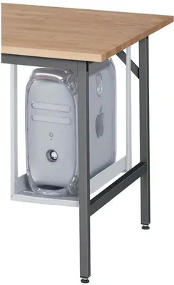 Produktbild von RAU PC-Halter H500xB150-230mm lichtgrau Stahlbl - 09-CPU-51356.12
