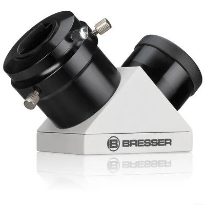 Produktbild von Bresser Optics 4900900, Diagonalspiegel eines Teleskops, Schwarz, Weiß, Aluminium, 63 mm, 100 mm, 145 m