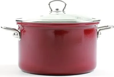 Obrázok produktu pre BELIS Hrnec smaltovaný se skleněnou poklicí Eco Ceramic 2,1l, O16cm