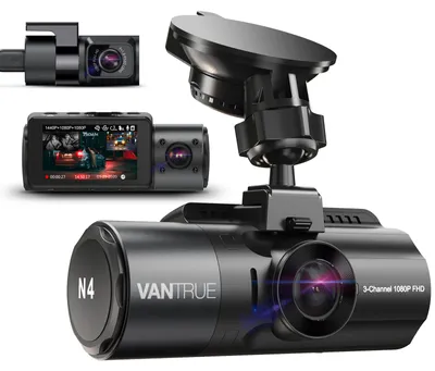 Produktbild von Vantrue N4 4K Dashcam Front Heck Innen 3-Kanal Nachtsicht Parkmodus