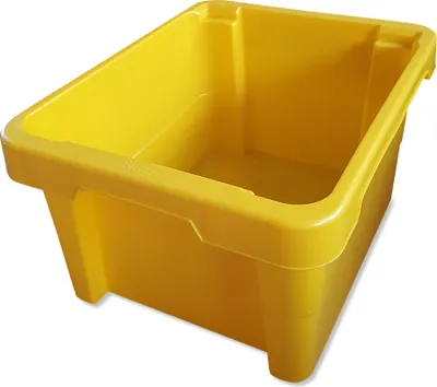 Produktbild von Drehstapelbox Multibox Lagerbox Aufbewahrung Kiste Farbe gelb 20 L ohne Deckel