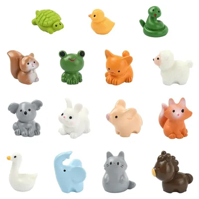 Obrázok produktu pre Miniatúrne figúrky z živice, sada 60 kusov