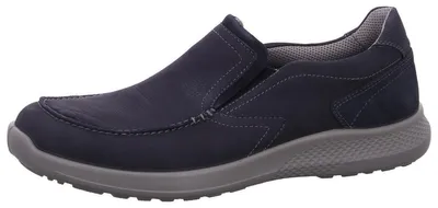 Produktbild von Slipper in Blau, hergestellt aus hochwertigen Materialien und ausgestattet mit seitlichem Gummizug
