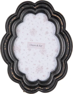 Image de Clayre & Eef Cadre photo 10x15 cm noir plastique
