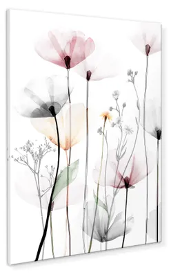 Immagine prodotto di Tela moderna "Papaveri 1", 60x80 cm, quadro decorativo con motivi di papaveri, fiori, colori rossi, stile moderno, floreale, botanico, ideale per soggiorno, camera da letto, cucina, ufficio, come elemento decorativo, regalo, opera d'arte