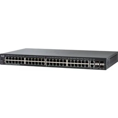 Produktbild von Cisco Small Business SF350-48 - Switch - L3 - managed - 48 x 10/100 + 2 x 10/100/1000 + 2 x Kombi-Gigabit-SFP - an Rack montierbar