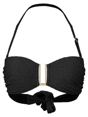 Productafbeelding van Biba - Topje voor dames, bikini, met strik aan de rug, model GT33583 (maat 34 DE), kleur zwart