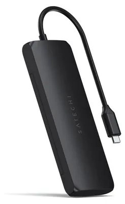Produktbild von Satechi USB-C Hybrid Multiport Adapter with SSD Enclosure black