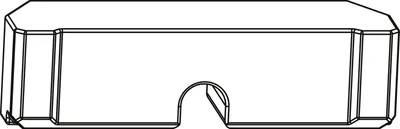 Image de MACO HS pièce d'étanchéité pour rail de roulement en bas plat seuil en bois, noir