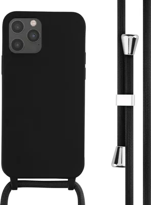 Produktbild von imoshion SilikonHülle mit Band iPhone 12 (Pro) - Schwarz