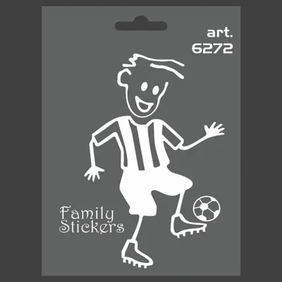 Obrázek produktu pro Nálepka Nálepka Rodinný fotbal
