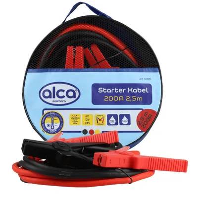 Zdjęcie produktu dla alca® Przewody rozruchowe maks. 200 A, 8,55 mm², 2x2,5 m