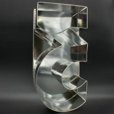 Produktbild von Kuchenform mit Boden - Nummer 3 Felcman Material:: Metal, Farbe:: Silber, Höhe:: 34cm