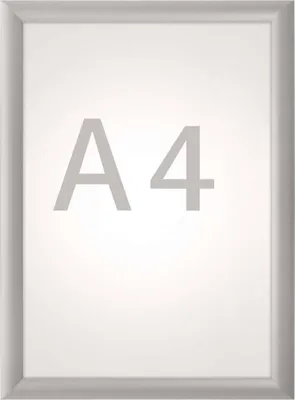 Produktbild von MAUL Klapprahmen MAULstandard Hochformat A4 Aluminium 1.2 x 33 x 24 cm silber