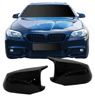 Produktbild von Spiegel Gehäuse Spiegelkappen für BMW 5er F10 F11 2010-2014 schwarz glänzend