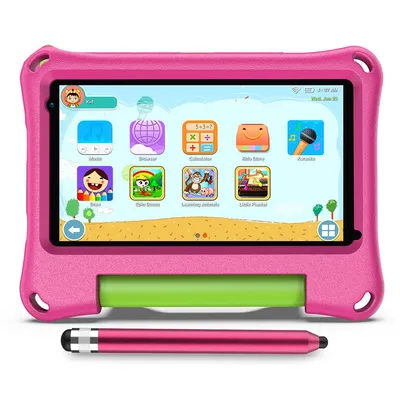 Produktbild von Tablet für Kinder, 7 Zoll Tablets für Kinder, Android 13 Tablet, 2GB+2GB, IPS HD, WiFi, Bluetooth, Dual Camera, Child Safety, Schutzhülle,Rosa
