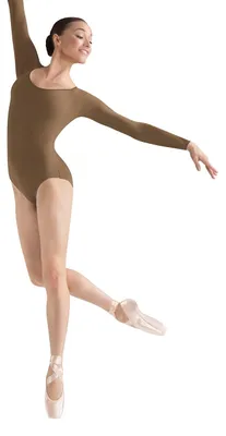 Immagine prodotto di Maglia a maniche lunghe da donna Bloch Dance Lepsi Microlux, color mandorla, taglia XL