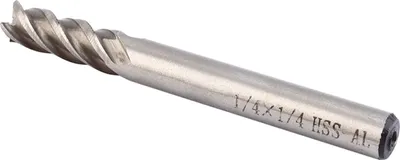 Image de 1 Pcs 4 Flute EndMill Straight 1/4" Shank Flutes End Mills 1/4" Working Cutter