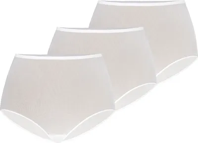 Produktbild von Teyli 3er Pack: Hohe Taille Mesh Slip Retro Female 306-3 weiß S