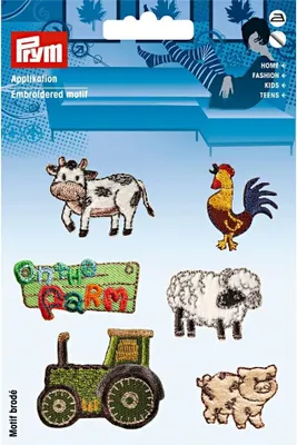 Obrázok produktu pre Nášivka farma, samolepiaca/nažehľovacia