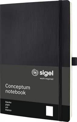 Image de sigel CO338 sigel carnet de notes Conceptum, DIN A4, vierge, noir