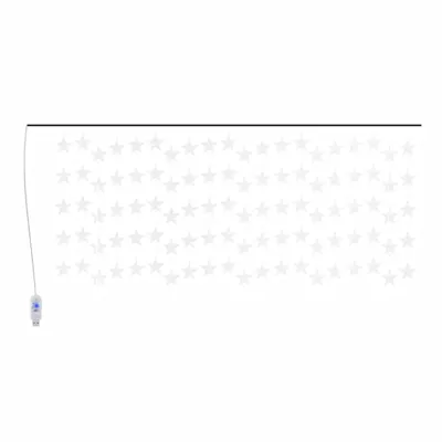 Obrázok produktu pre LED svetelný záves s hviezdami 500 LED studený biely 8 funkcií
