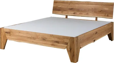 Produktbild von MASSIVMOEBEL24 Bett Wildeiche 160x200 natur geölt PURE OAK #114