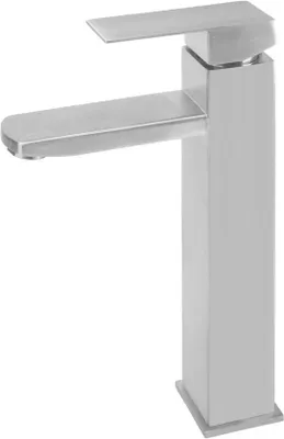 Image de Robinet de salle de bains, robinet carré, argenté, facile à installer