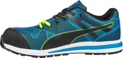 Produktbild von Puma Safety Puma Sicherheitsschuh BLAZE KNIT LOW S1P HRO SRC 643060 Gr.40 blau/schwarz/grün