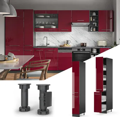 Obrázok produktu pre Lekárenská skrinka Vicco Fame-Line Bordeaux vysoký lesk 30 cm, Model 36475