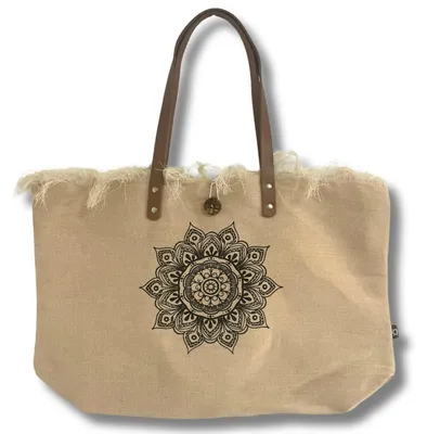 Produktbild von Ledertasche "Asa" in Naturfarbe - Mandela