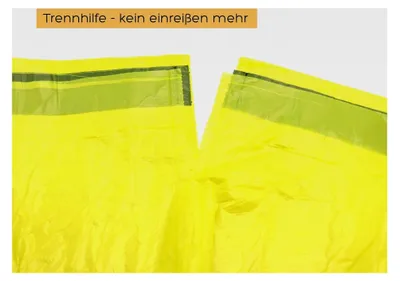 Produktbild von 20 Rollen Gelbe Säcke im Karton (260 Stück), Wertstoffsack mit 90 Litern, 13 Säcke pro Rolle, mit Zugband, 15µ Materialstärke