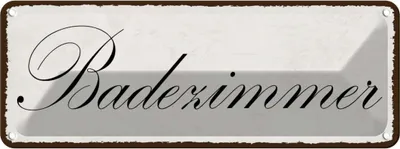 Produktbild von vianmo Blechschild 10x27 cm Badezimmer Geschenk