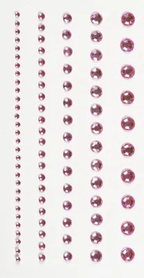 Produktbild von Strass-Sticker Acryl Größe 2-6mm VE=6x95 Stück rosa