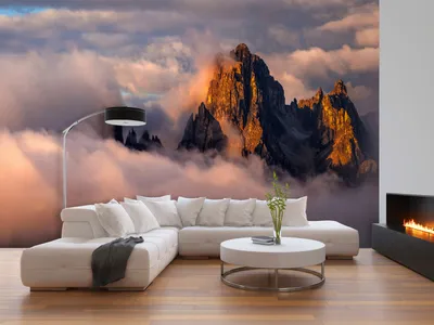 Produktbild von Vlies Fototapete Gebirge 400x280 cm Tapeten Wandtapete XXL Himmel Natur Landschaft c-B-0239-a-b