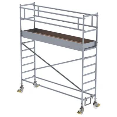 Produktbild von Günzburger Steigtechnik Rollgerüst 0,75 x 3 m Plattformhöhe 2,35 m - 172235