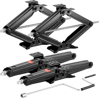 Produktbild von SucceBuy RV Scherenwagenheber 4 Stk. 2948kg Tragkraft, Hubhöhe 103-595mm