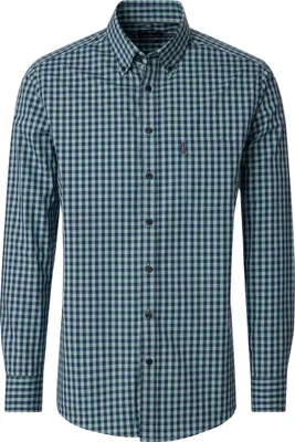 Produktbild von CASAMODA Herren Freizeithemd Langarm Button-Down Casual Grün Karo XL
