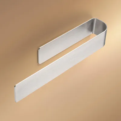 Handtuchstange 26 cm, selbstklebend, Edelstahl, Silber