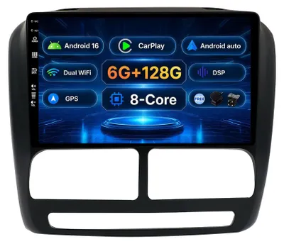 Image de Autoradio 6 Go + 128 Go pour FIAT Doblo / Opel Combo | Android 15, GPS, CarPlay, Bluetooth, écran de 9 pouces