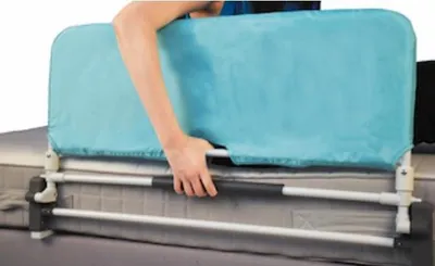 Immagine prodotto di Sponda Letto Universale Pieghevole Ribaltabile con Parasponda 90x50,5 cm