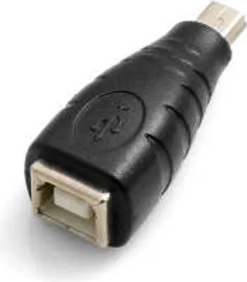Produktbild von SYSTEM-S Mini USB Stecker auf USB Buchse Adapterkabel Adapterstecker Adapter Converter