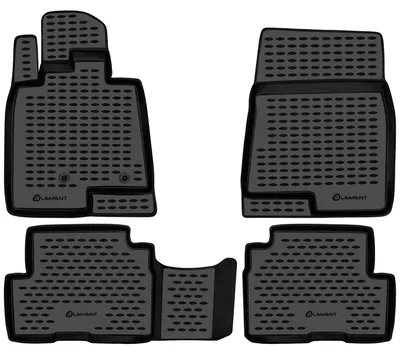 Image de ELEMENT Tapis de sol 3D en caoutchouc compatibles avec Mitsubishi Pajero, à partir de 2006 | 4 pièces