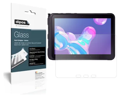 Produktbild von 2x Schutzfolie für Samsung Galaxy Tab Active Pro 10.1 matt - Anti-Shock 9H Folie dipos Glass Kunststoffglas