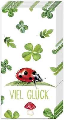 Produktbild von Papiertaschentücher "Viel Glück"