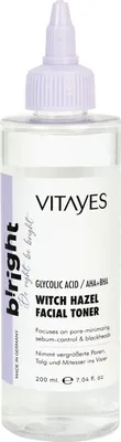 Produktbild von Vitayes b!right Zaubernuss Gesichtstonikum: beruhigender Toner mit AHA, BHA & Glykolsäure - Porenverkleinernd & Tiefenreinigung - Premium Hautpflege