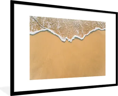 Produktbild von MuchoWow® Gerahmtes Poster Strand - Sommer - Meer 90x60 cm - Poster mit Schwarzem Bilderrahmen Wandposter Rahmen Foto Bilder - Wanddekoration - Fotos