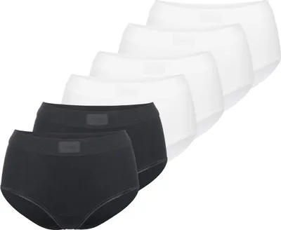 Produktbild von sloggi 6er Pack Double Comfort T Maxi Slip Hoher Tragekomfort durch atmungsaktive Baumwolle, Sportliches Design mit schlichtem Taillenband, Perfekte Passform für den Alltag und Bewegungsfreiheit