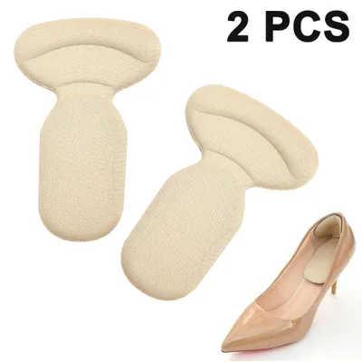 Produktbild von 2 Paar Fersenpolster für zu Große Schuhe Selbstklebend, High Heels Fersenhalter Heel Grip Liner Fersenschutz Gel Selbstklebende Schuheinlagen Schuhpads für Blasen und Schmerzen