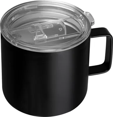 Produktbild von Doppelwandige Vakuum Edelstahltasse transparentem Deckel / Farbe: schwarz
